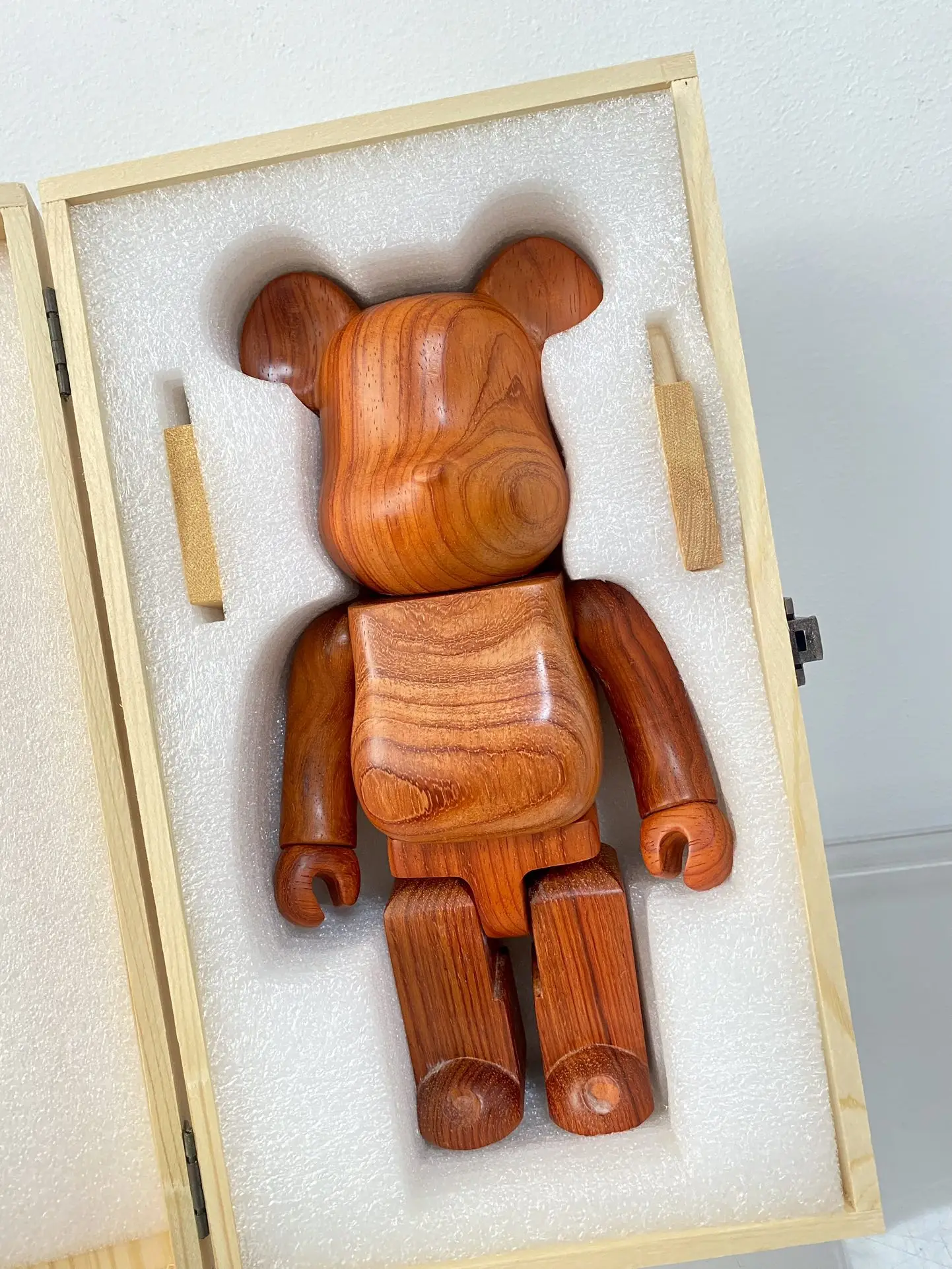 Bearbrick 400% чемодан сумка строительный блок медведь красный палисандр материал