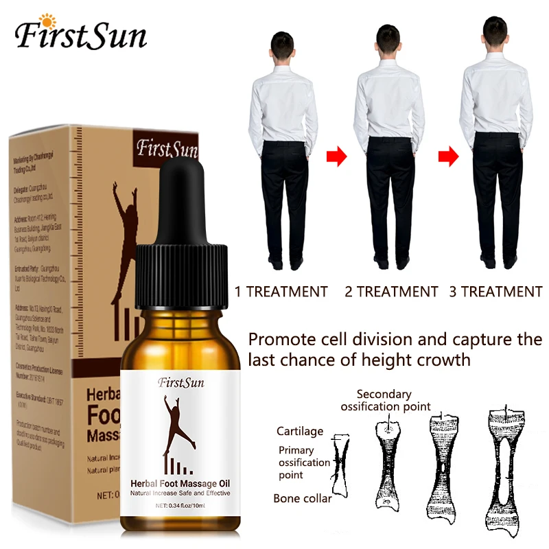 

Foot Massage Oil Increase Height Promote Bone Growth Essential Oils Heightening Conditioning Body Grow Taller Soothing Body Care