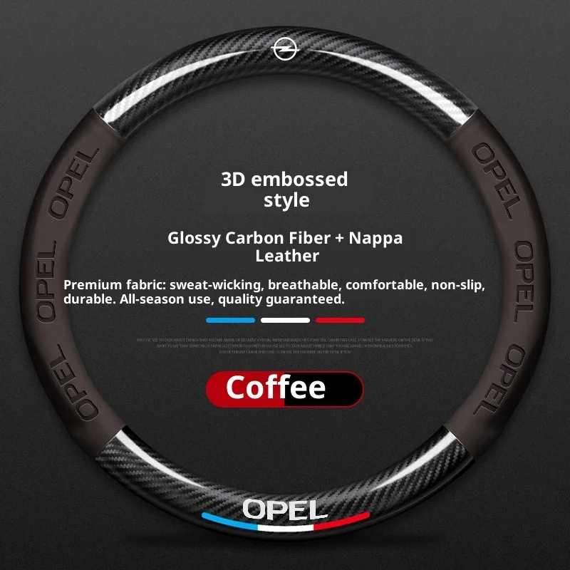 

Автомобильный чехол на руль для Opel OPCline Astra Corsa Grandland Insignia Mokka Vectra GTC Tigra Vivaro Zafira, автоаксессуары