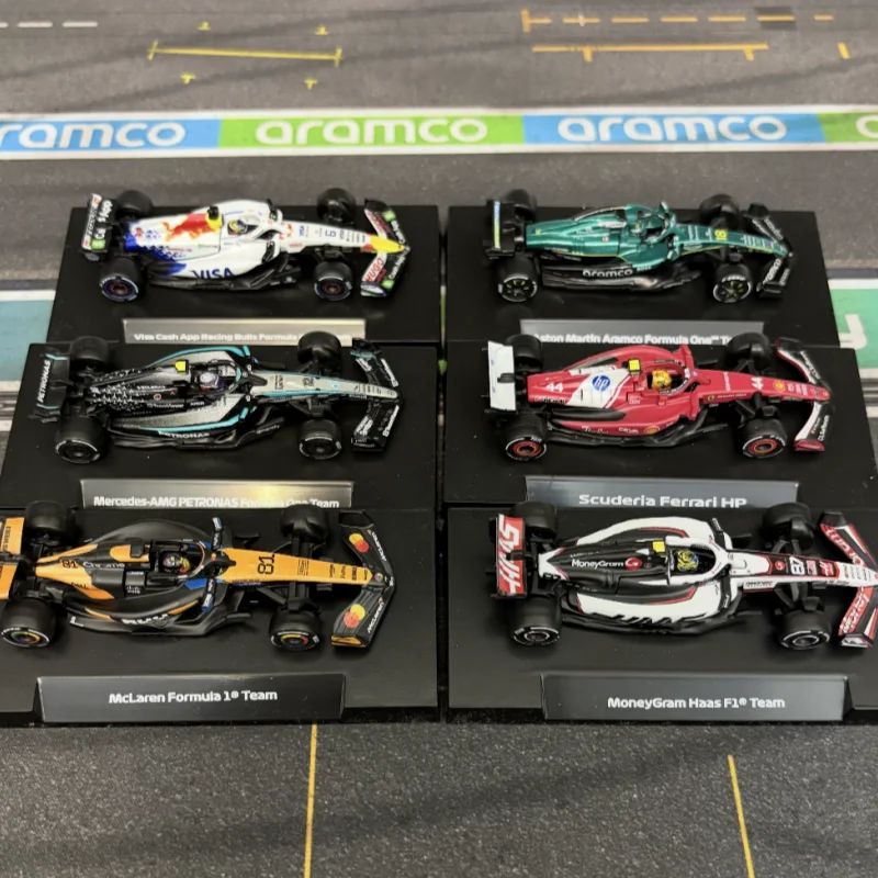 Фото Коллекционная модель гоночного автомобиля Hot Wheels Premium HRV11 F1 2025 года: Ferrari, Mercedes, Red Bull, Haas, Hamilton. Миниатюрная модель из сплава для фанатов Формулы-1. №5