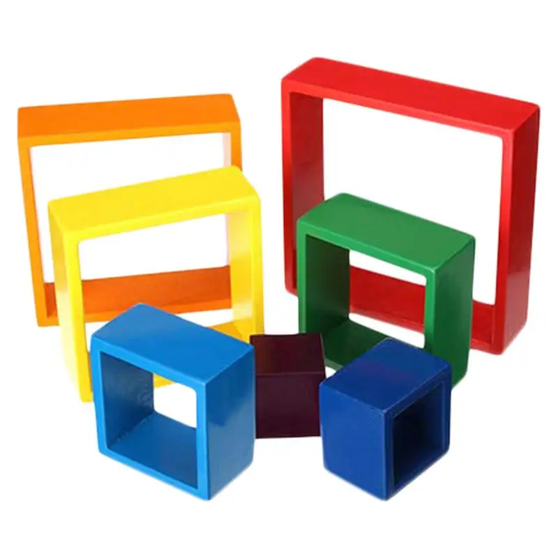 

Rainbow Puzzles Wooden Toys Stacked Balance Nesting Puzzle Blocks Baby Montessori Educational Stacking Toys Gifts For Children