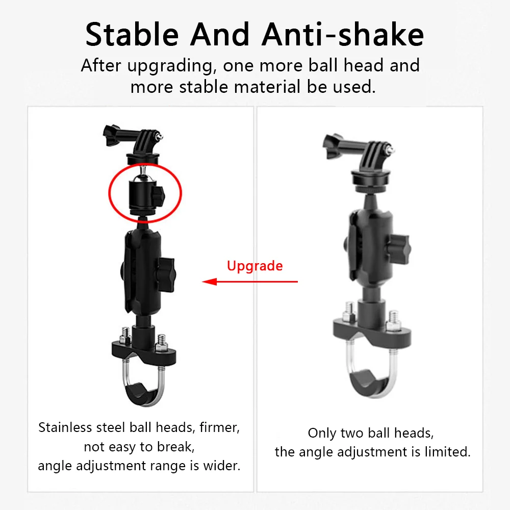 Держатель для телефона мотоциклетной камеры удлинитель из алюминиевого сплава