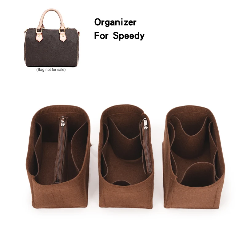 

For Speedy 25/30/35 Felt Cloth Bag Travel Insert Organizer Handbag Purse Makeup Liner Portable Cosmetic Bags Inner Shaper