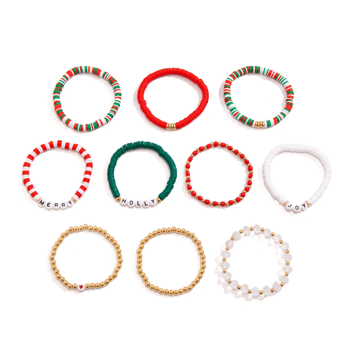 10 шт./набор браслет ручной работы из полимерной глины