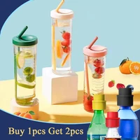water bottle straw cup plastic water cup transparent outdoor sports bottles with filter travel tea cups ins style 700800ml