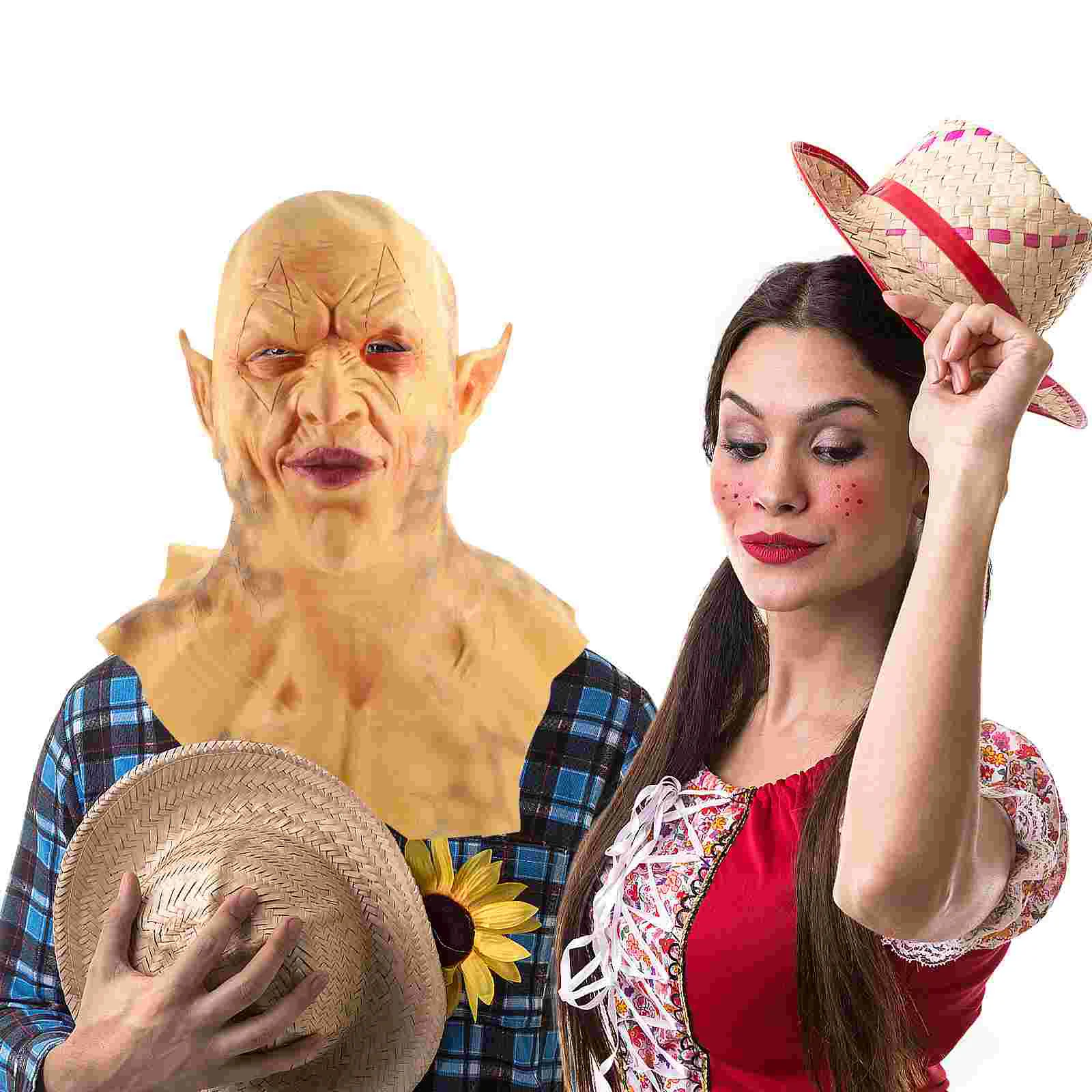 

1 PC Halloween Headgear Haunted House Prop Chamber Trick Prank Mask for Party