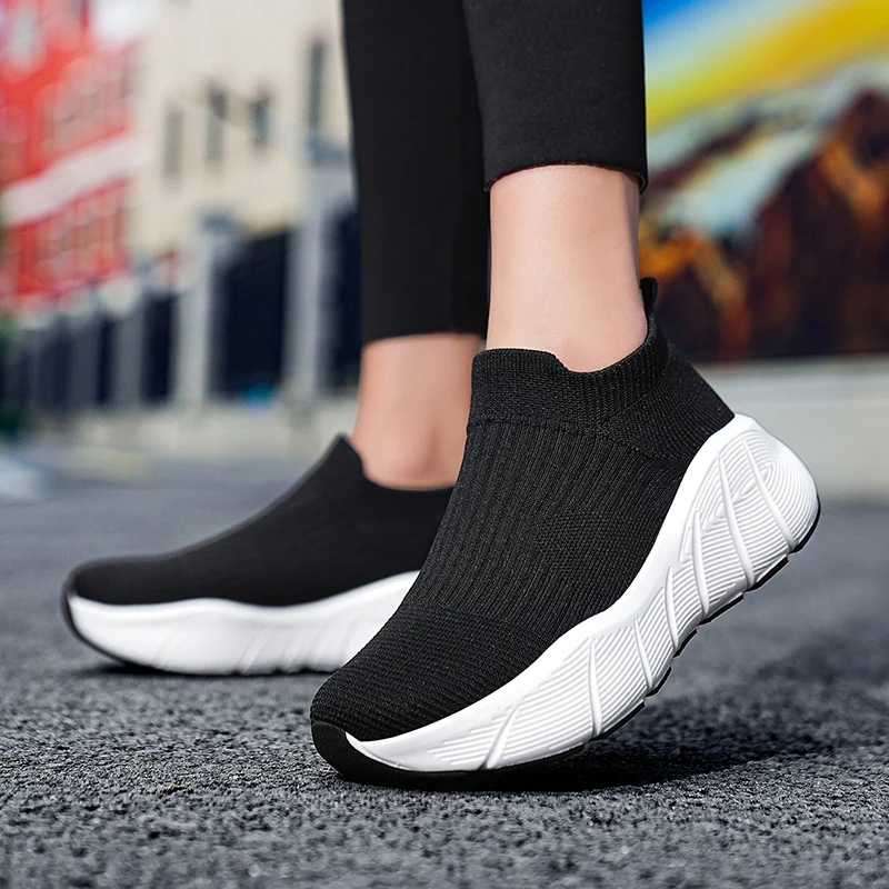 Летние оранжевые носки мужские и женские дышащие вязаные повседневные кроссовки