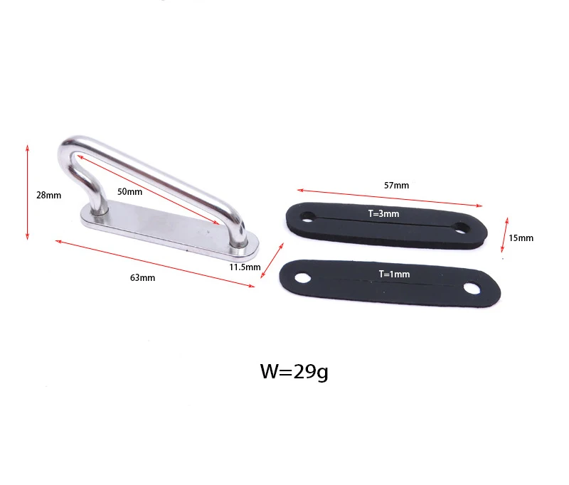 

Scuba Diving Weight Belt Slide Keeper Rubber Pad Stainless Steel Buckle Fastener