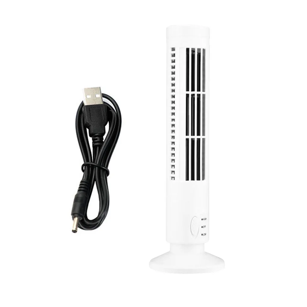 

Electric Tower Fan Home Office Desktop Portable USB Powered Vertical Mini Air Cooling Fan