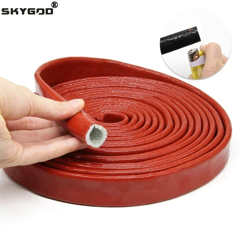 Высокотемпературная трубка из стекловолокна, покрытая силиконовой ...