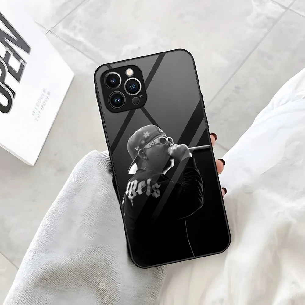 Чехол для телефона iPhone 15 14 Pro 11 13 12 Mini XS Rapper XR Quevedo Max 6 8 7 Plus SE Glass Luxury Design Cove