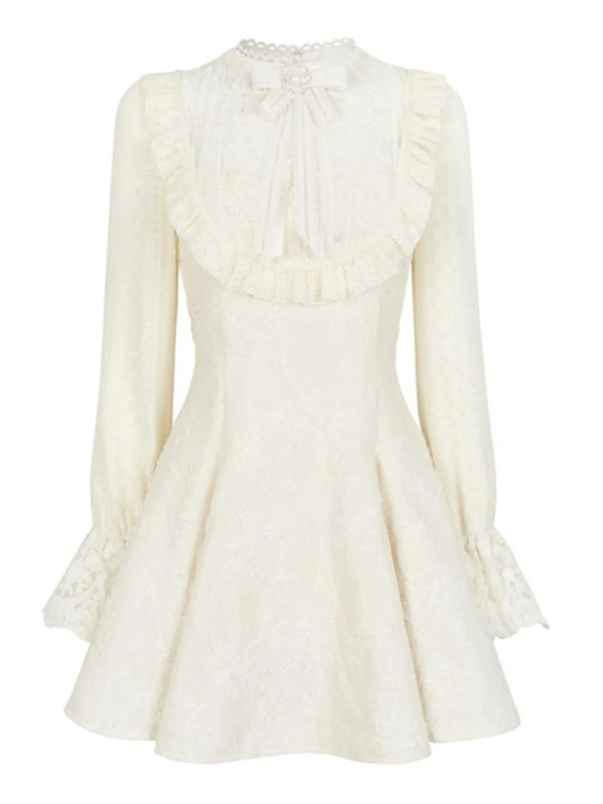 Женское маленькое ароматное кружевное пышное платье принцессы с бантом