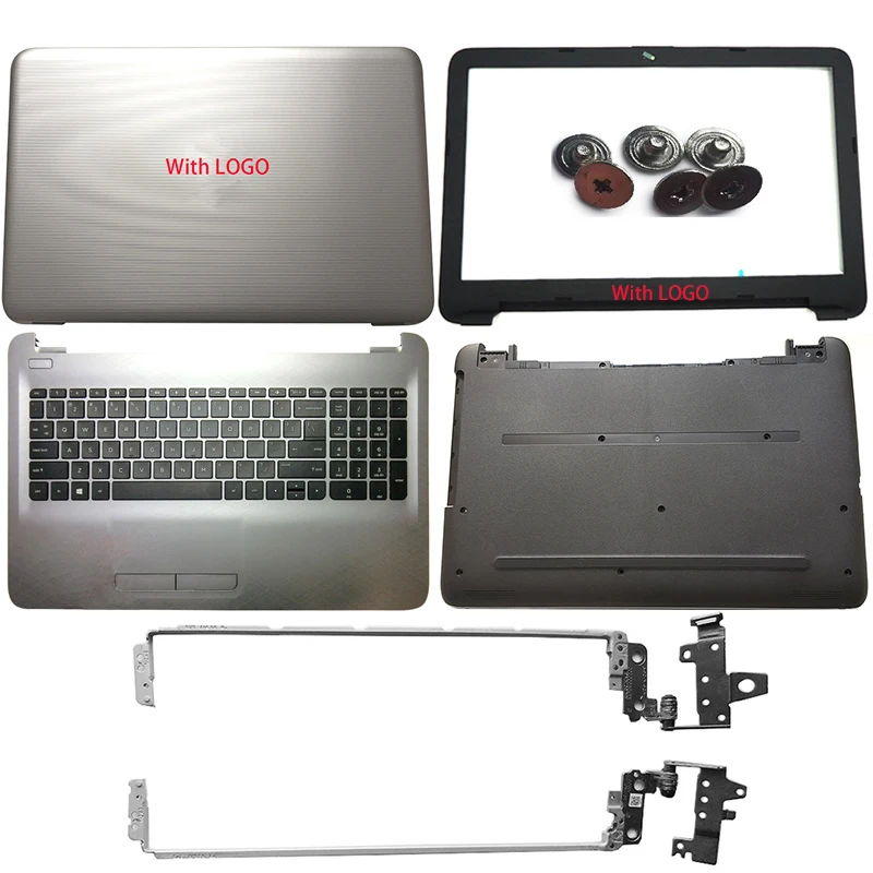 

Silver NEW For HP Pavilion 15-AY 15-BA 15-BD 250 G4 Laptop LCD Back Cover/Front Bezel/Hinges/Palmrest/Bottom Case 854987-001