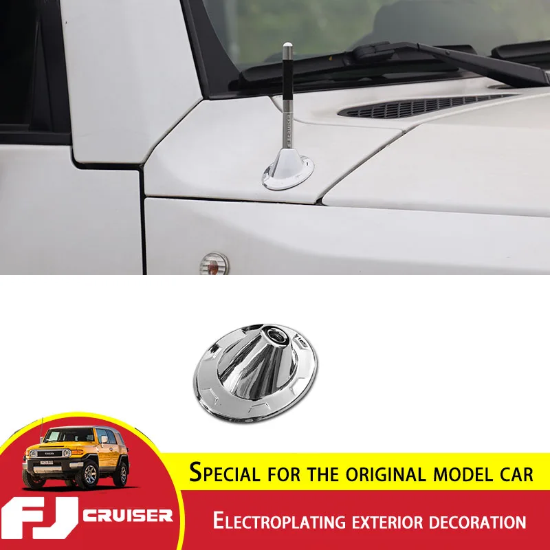 

For Toyota FJ Cruiser Aerials Base ABS Chromium Styling Antenna Base Frame FJ Cruiser Electroplating Exterior Accessories