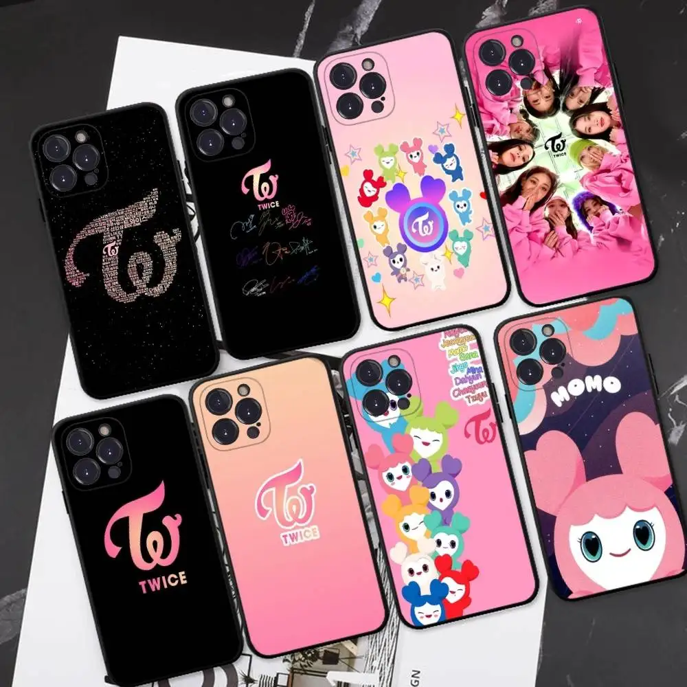 Фото Чехол для телефона Kpop T-TwiceS для iPhone 16, 17, Air, 15, 14, 13, 12, 11 Pro Max, 16E Plus Fundas №1