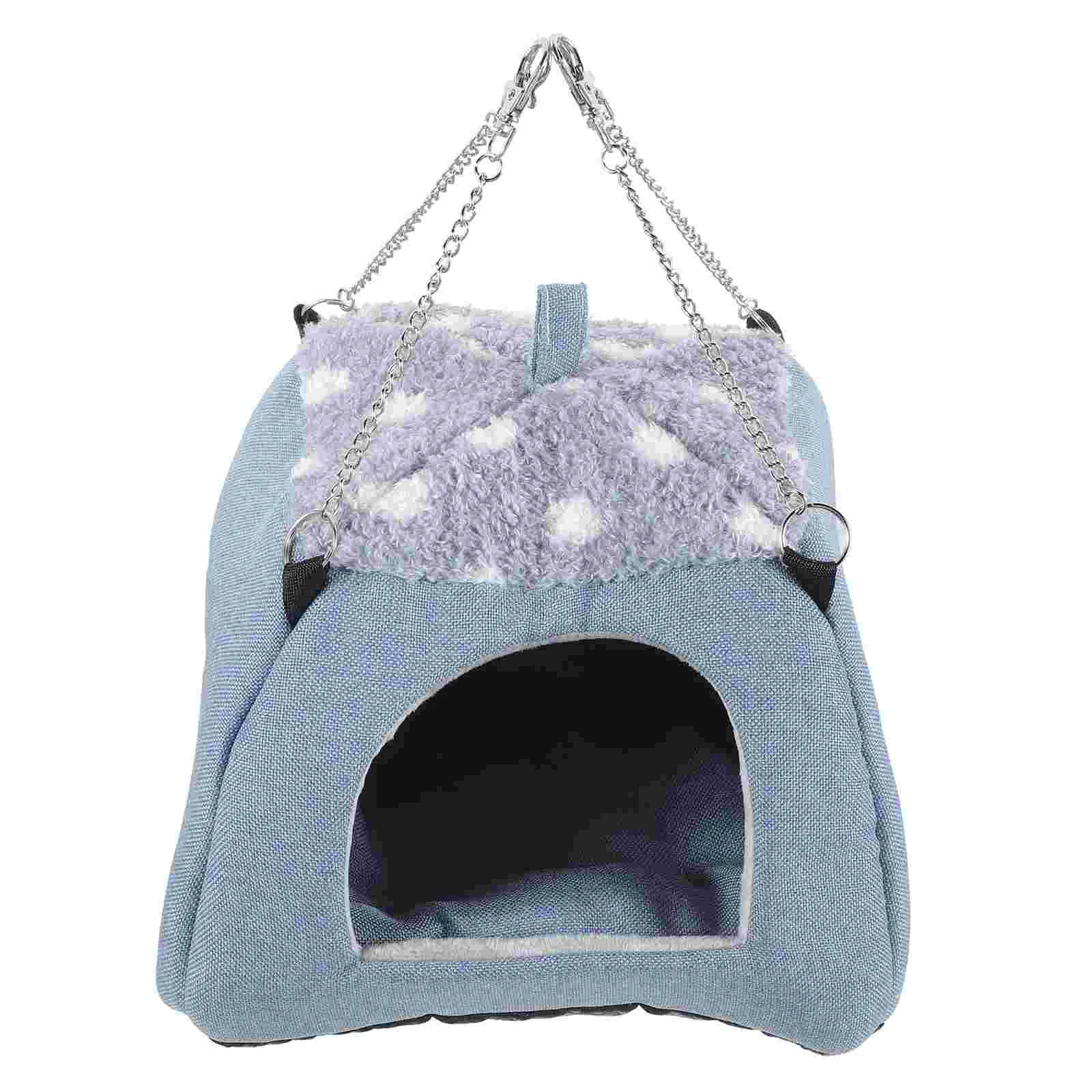 

Hamster Nest Household Hideout Warm Chinchilla Accessory Decorative Hut Wear-resistant Lovely Hammock
