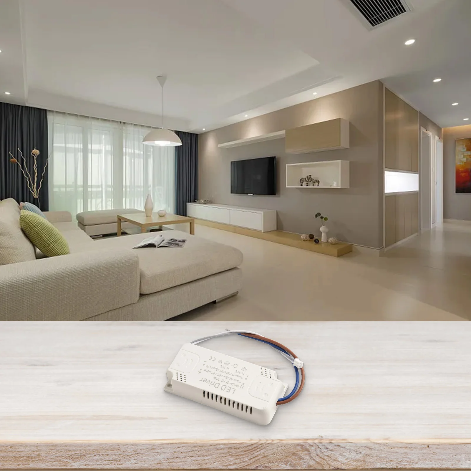 Электронный драйвер светодиодного трансформатора 1 шт. 50-70 Вт AC180-265V50/60 Гц