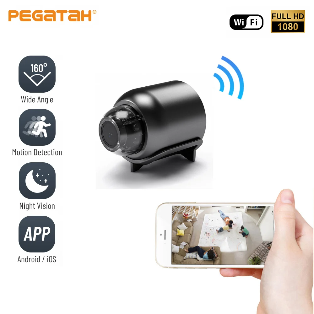 

1080p mini camera Baby Monitor Surveillance cameras HD Portable IP Camcorder Night Vision Remote Monitoring Wireless Micro