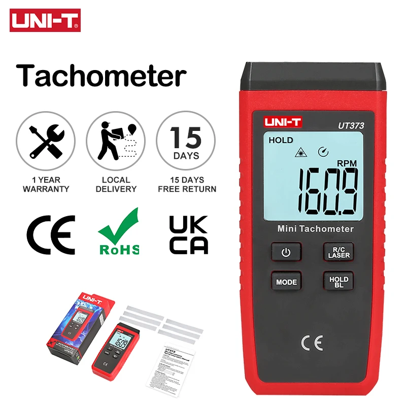 

UNI-T UT373 Бесконтактный лазерный тахометр