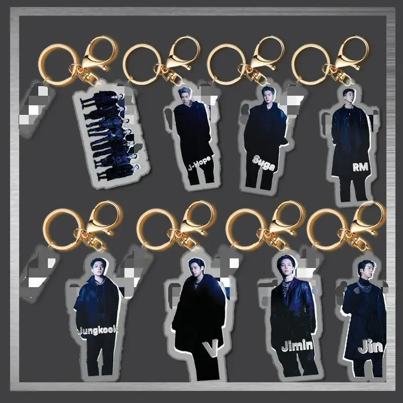 

Kpop bangtan boys New Album Proof Acrylic Doll Model Cute Keychain Accessories Backpack Decorative Pendant Gifts JK SUGA JIMIN