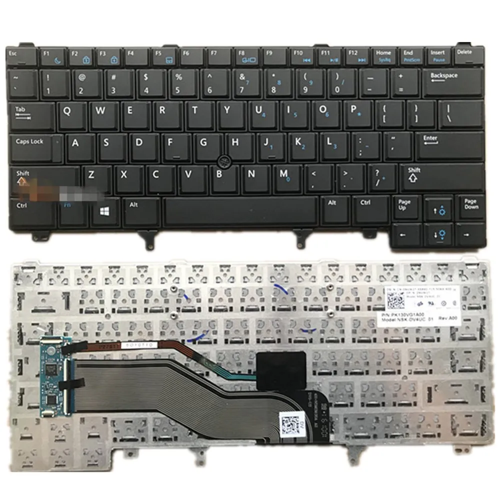 

New for Laptop DELL Latitude E6220 E6230 E6320 E6420 US Keyboard with Point NO-Backlit