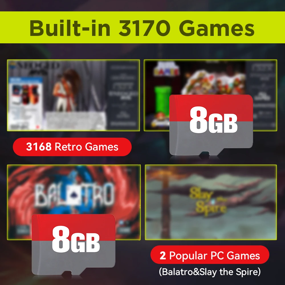 Фото Игровая TF-карта 8 ГБ с 3170 Retro/ПК-играми Retrobat OS для ROG ALLY/Onexplayer/GPD WIN4/Win Портативная игровая консоль/Win ПК/ноутбука №2