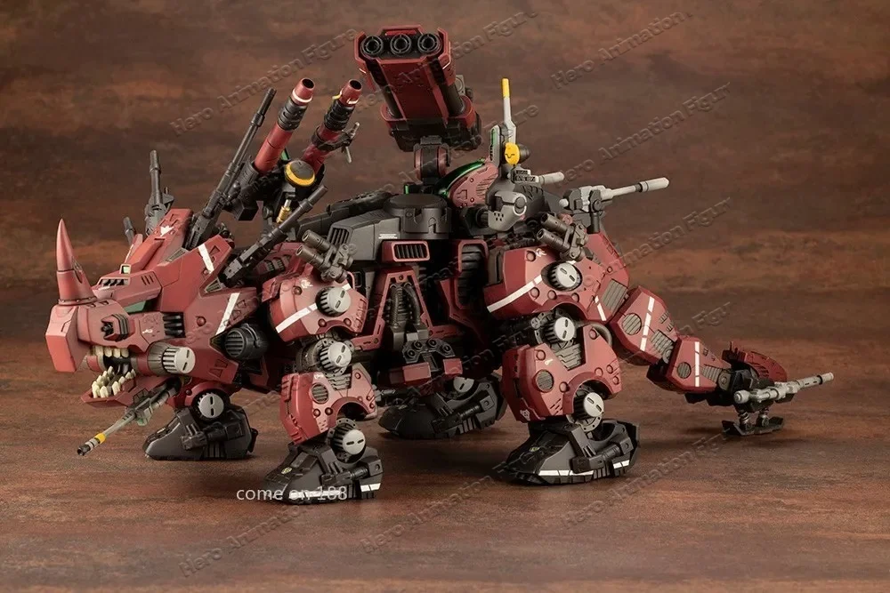 Фото В наличии KOTOBUKIYA ZD183 EZ-004 ZOIDS Red DARK HORN Red and Black Triceratops, сборная модель, игрушка, коллекционный подарок №3