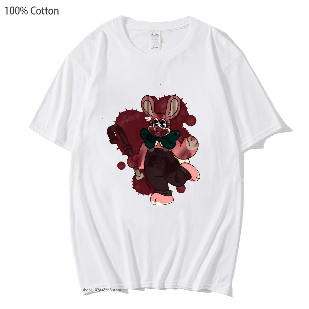 

Welcome To Silent Hill Amusement Park Shirt Robbiee The Rabbit Tshirts Men/Women 100% Cotton Tees Manga T Shirts Anime Clothes