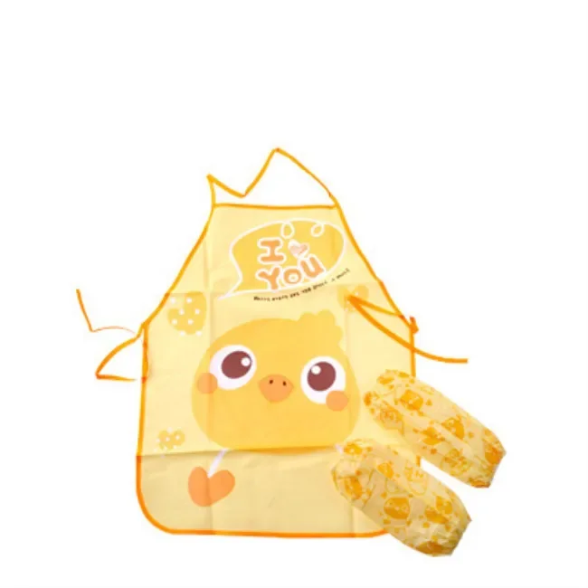 Детский водонепроницаемый фартук с рукавами