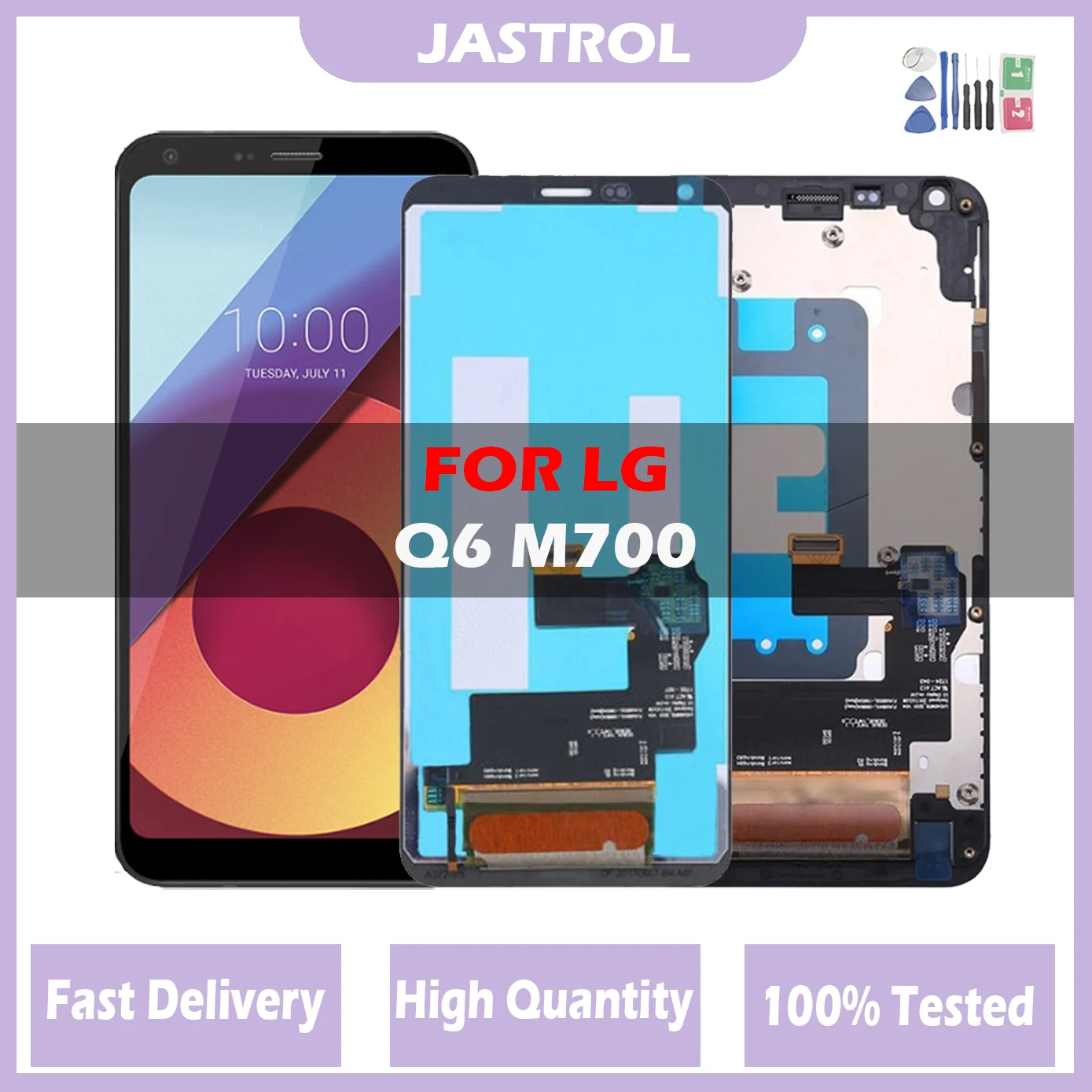 Оригинальный ЖК-дисплей 5,5 дюйма для LG Q6 LCD M700 M700 M700A US700 M700H M703 M700Y, ЖК-дисплей с рамкой