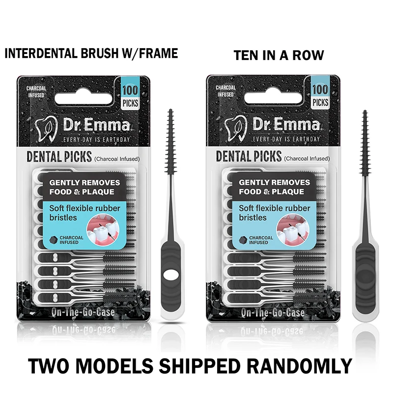 Новинка 100 шт. мягкая силиконовая чистящая нить для межзубной чистки зубная щетка