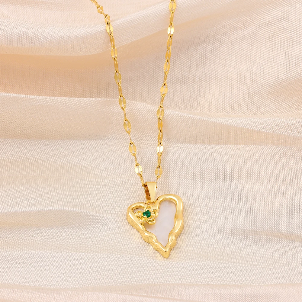 Модное ожерелье в форме сердца с подвеской для женщин модный аксессуар из