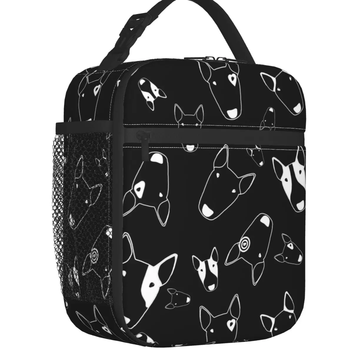 Изолированная сумка для обеда Ghost Bullies школы офиса бультерьера собаки креативный