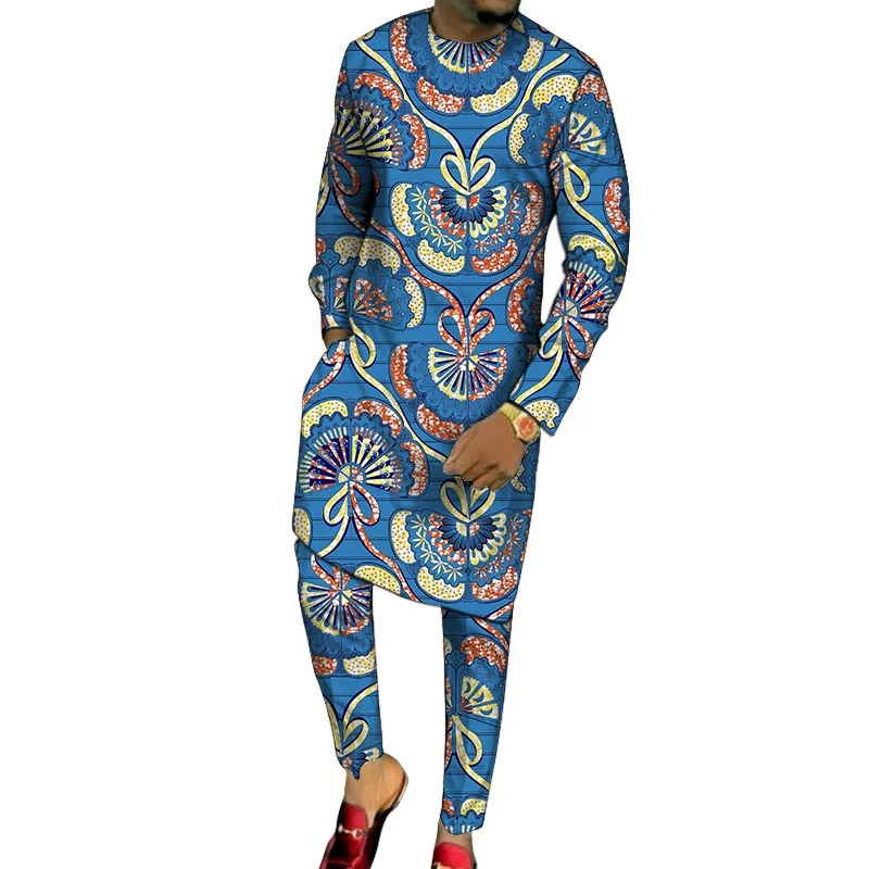 Африканская одежда мужские длинные рубашки с брюками сделанные на заказ костюмы