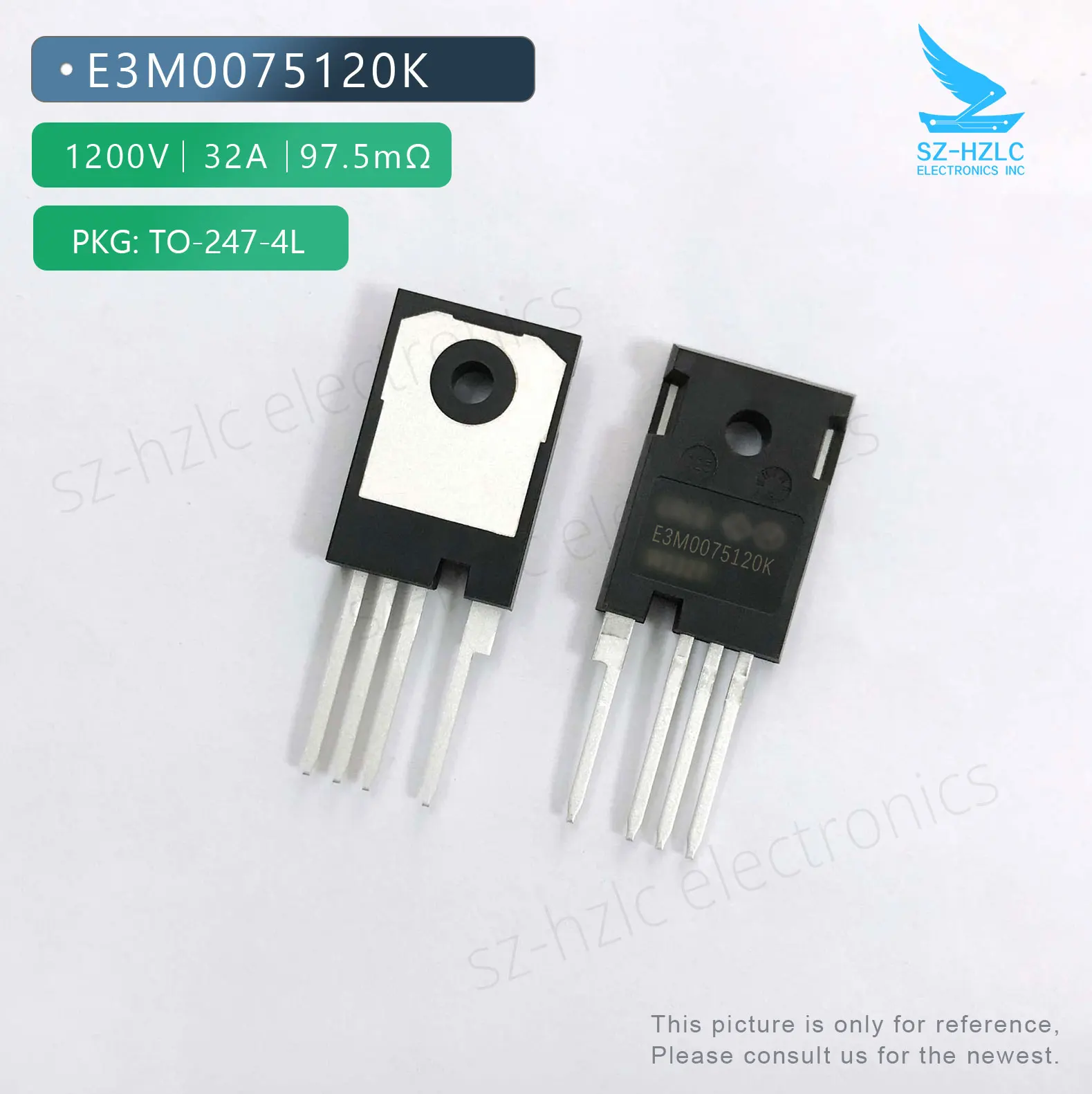 

E3M0075120K TO-247-4L FET MOSFET Integrated Circuits IC Diodes chip BOM Electronic components