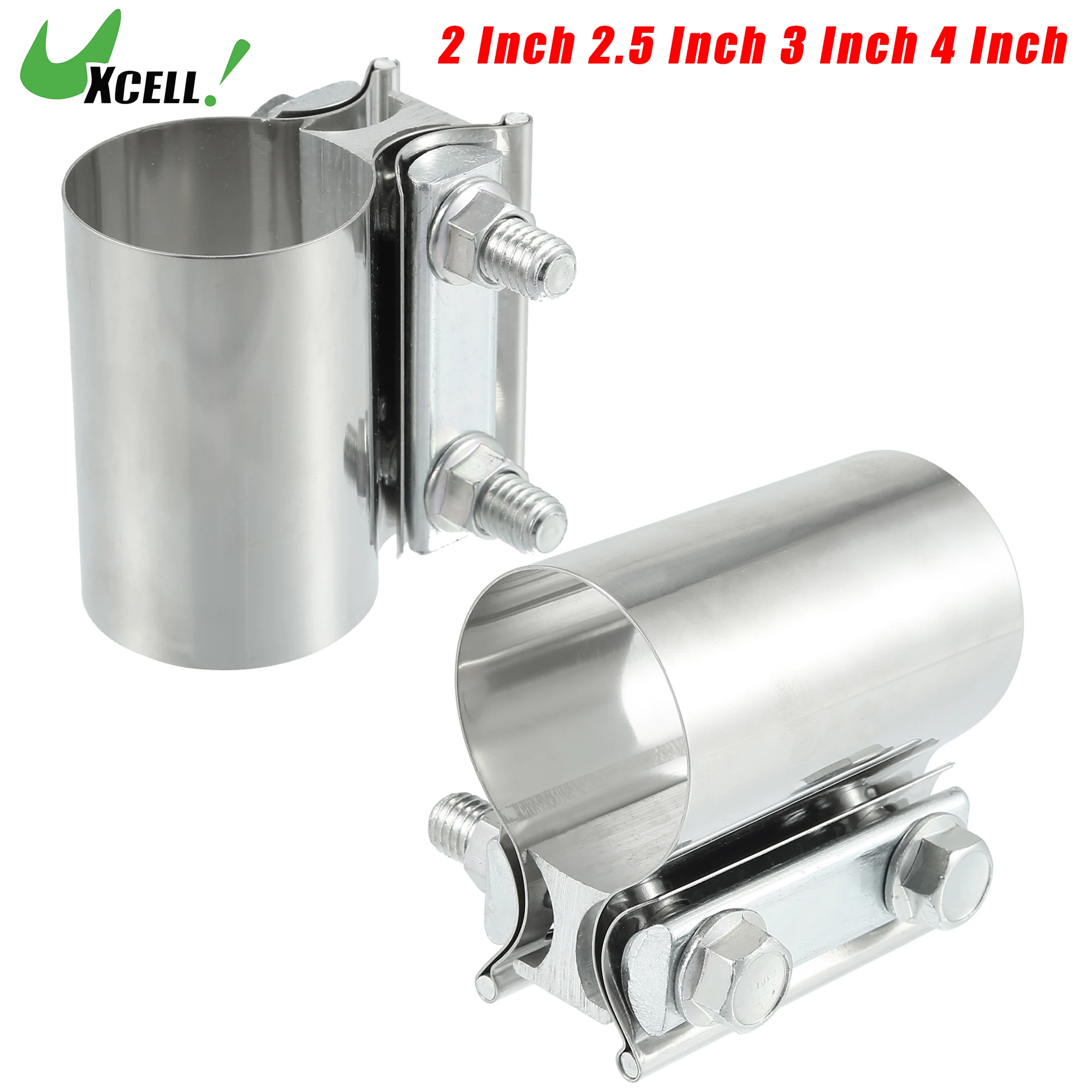 UXCELL 1-2 шт. 2 дюйма 5 3 4 втулка выхлопной трубы автомобиля Соединительный зажим