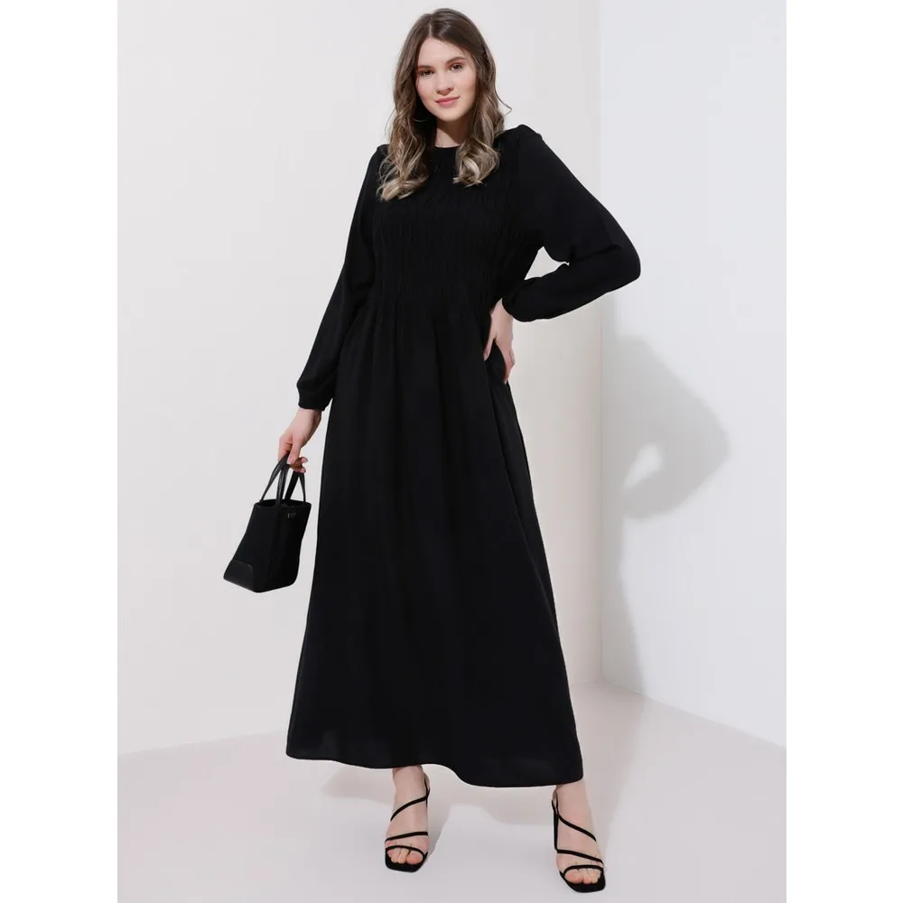 

Dorlie Natural Fabric Shir Detail Dress