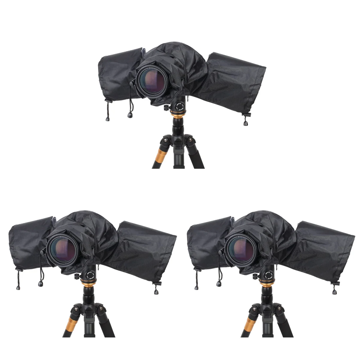 

3 pcs Camera Rain Cover SLR Camera Rain Shield Middle Long-focus Camera Rain Cover Lens Protector