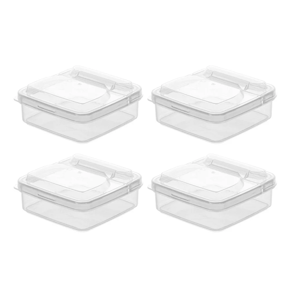 4 Pcs Cake Container Cheese Storage Container Fruit Containers Refrigerator Organizer Bins Food Storage Bin