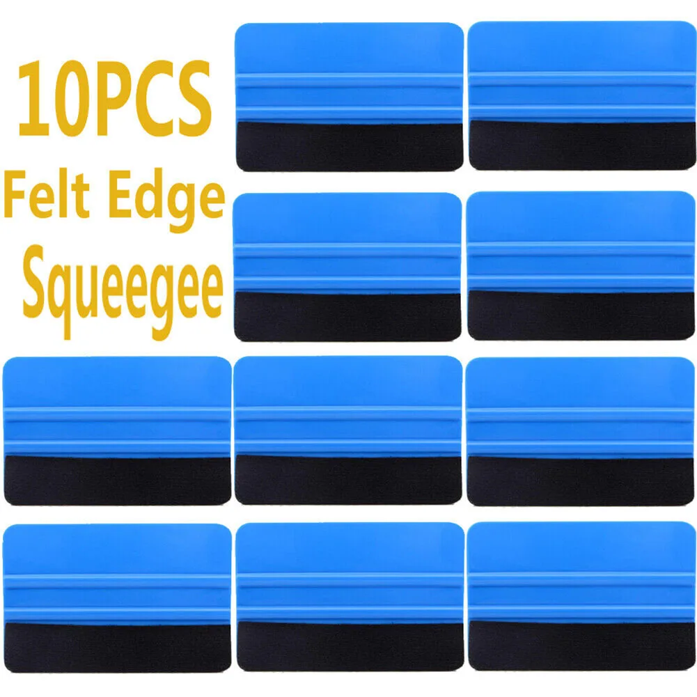 

10PCS Car Body Washer Sponge Brand-new Felt Edge Squeegee Graphics Decals Car Vinyl Wrap Application Tool Scraper