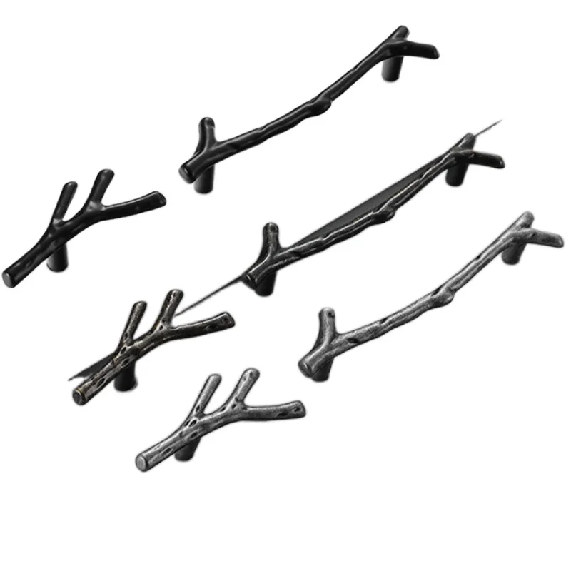 

Fashion Tree Branch Twig Cupboard Wardrobe Closet Door Pull Furniture Handle Kitchen Cabinet Handles Drawer Knobs Door Pulls