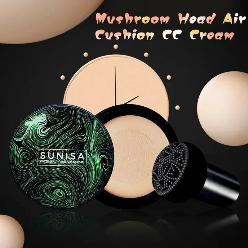 

Beauty Makeup Mushroom Head Air Cushion BB Cream Face Makeup Concealer Oil-control Brightening Skin Foundation Cream Cosmetics