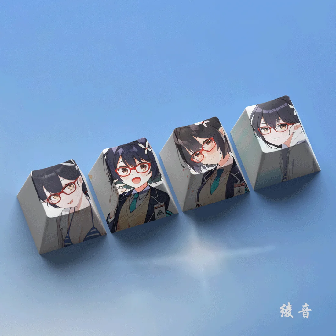 Аниме Синий Архив Takanasi Hosino Shirasu Azusa Мультфильм Симпатичная Niestandardowa Nical Клавиатура