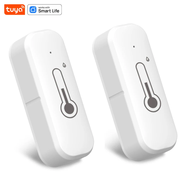 

Умный Wi-Fi Bluetooth датчик температуры и влажности Tuya, комнатный термометр, гигрометр, мониторинг работает с Alexa Google Home