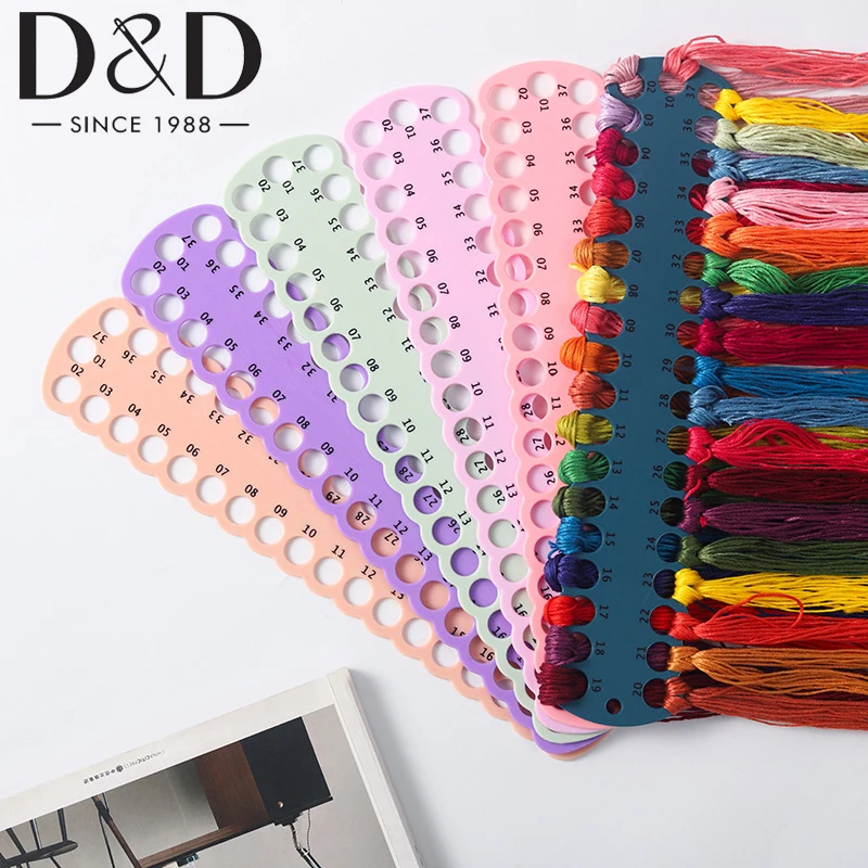 

1Pcs 37-Holes Embroidery Floss Organizer Cross Stitch Threads Holder Storage Tool Thread Board Sewing Accessory 3 Types
