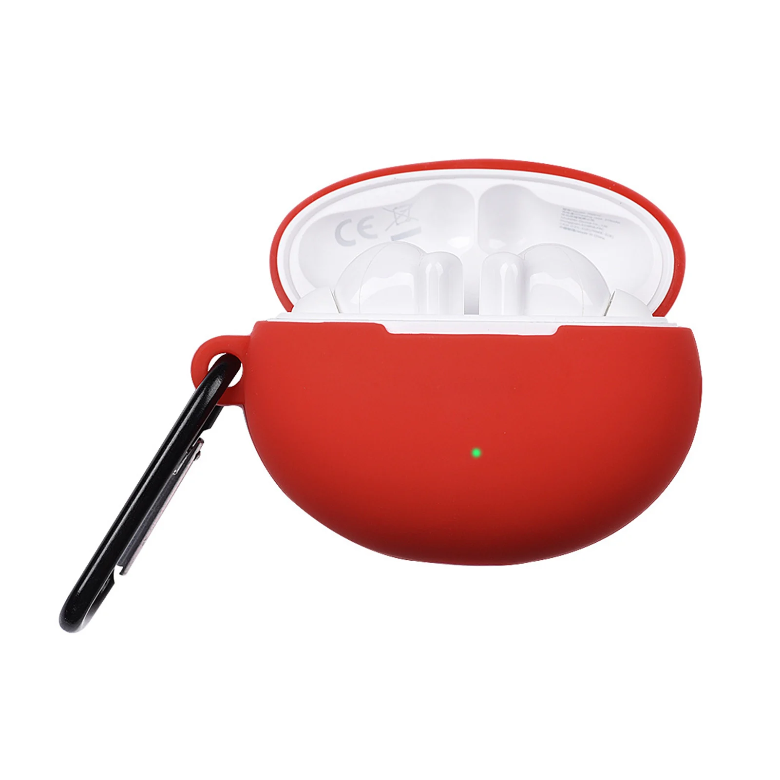 

Compact Portable With Metal Hook Full Coverage Easy Carrying Lightweight Anti Drop Handbags Dust Proof Earphone Case