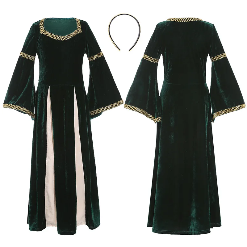 Винтажные костюмы для девушек в стиле эпохи Возрождения средневекового дворца