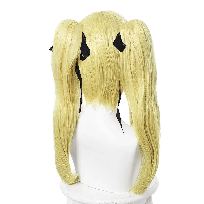 Парик для косплея Kakegurui Mary Saotome Meari светлые волосы конского хвоста термостойкий