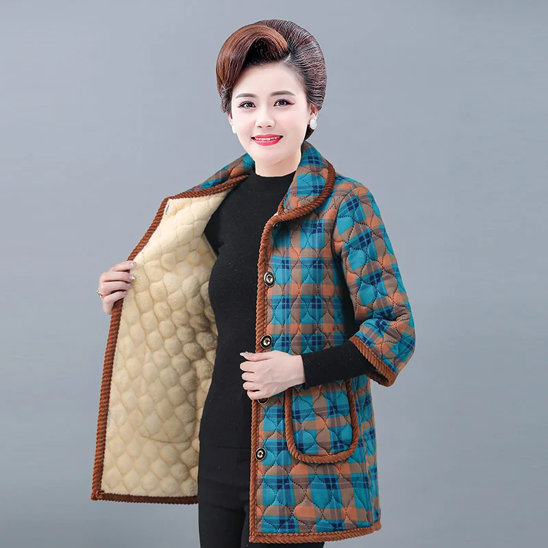 Женский жилет среднего возраста куртки новинка Осень-зима вельветовое теплое