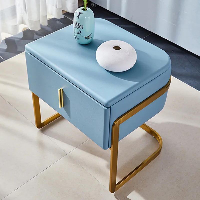 

Modern Minimalist Solid Wood Nightstands for Bedroom Furniture Nordic Designer Light Luxury Bedroom Bedside Storage Cabinet